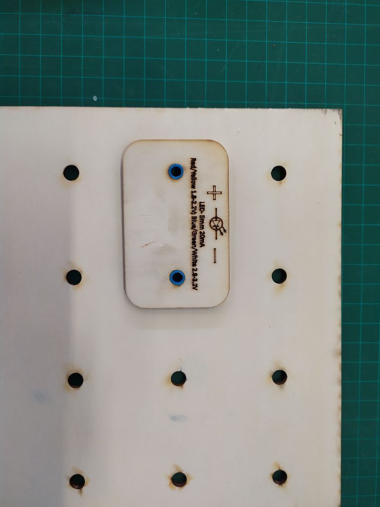 Assembly of the Tiles - Inserting the Pegs (plastic Straw):