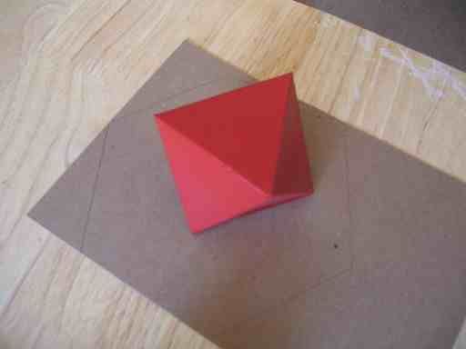 How to Make a Octohedron Platonic Solid or an Eight Sided D&D Die (dice)