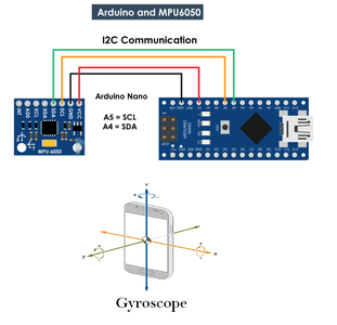 MPU 6050 Gyro,Accelerometer Communication With Arduino (Atmega328p) : 5 ...