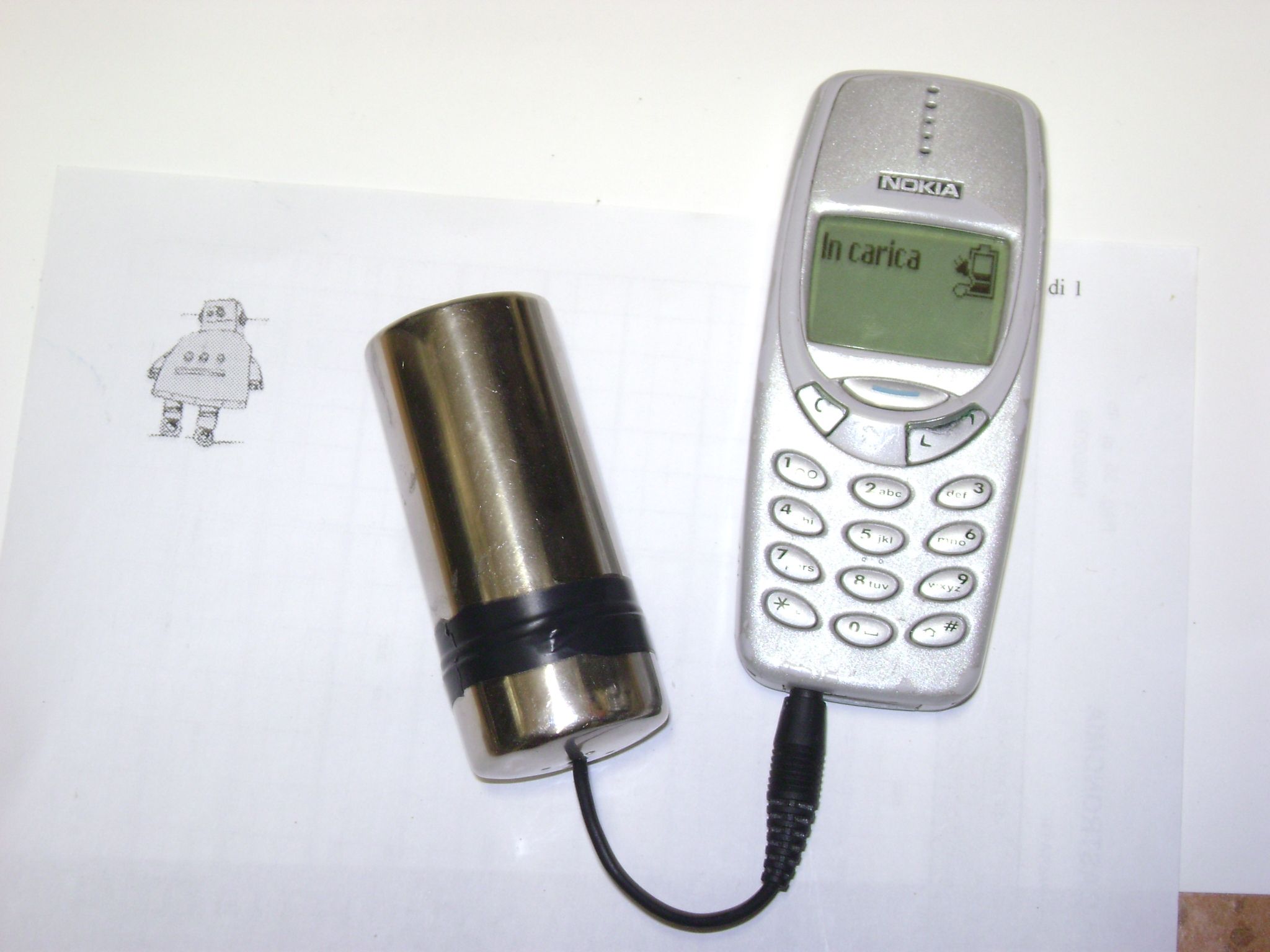 3,7v Emergency Charger Nokia Cellular With 9v Battery