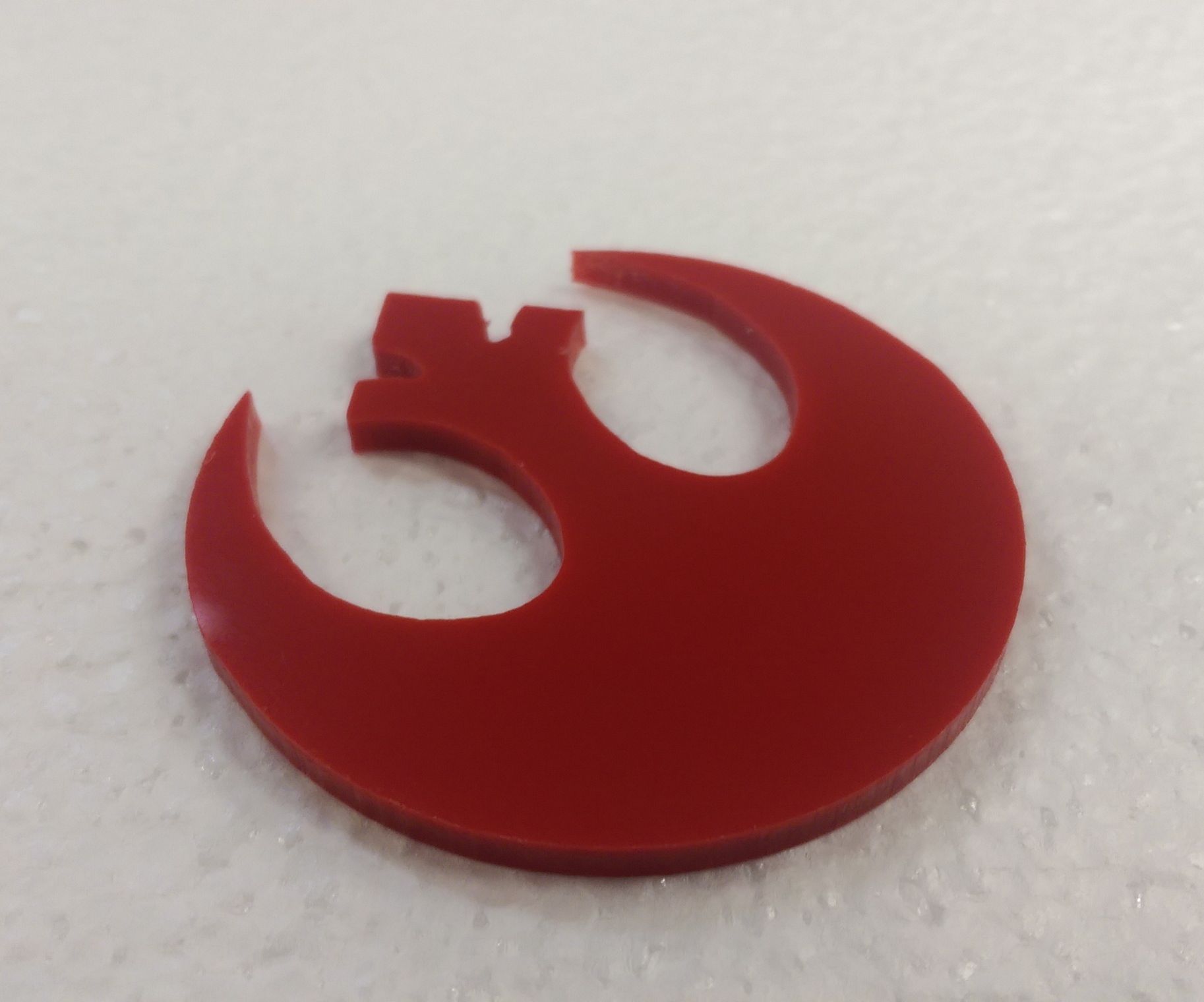 CNC Cutting Rebel Emblem Badge