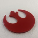 CNC Cutting Rebel Emblem Badge