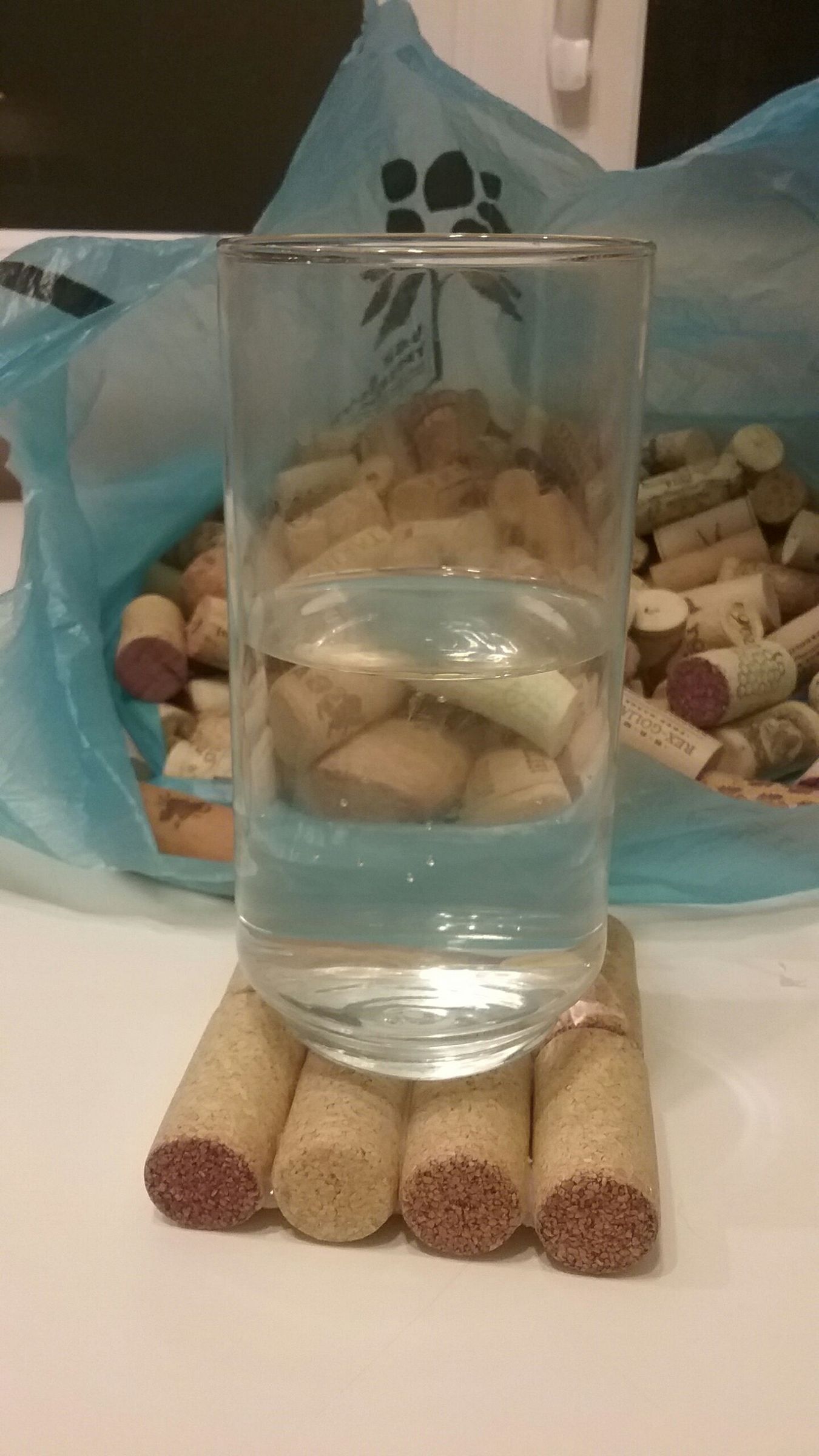 Upcycled Cork Coasters