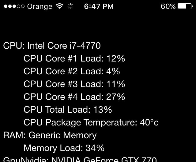 Remote Hardware Monitor
