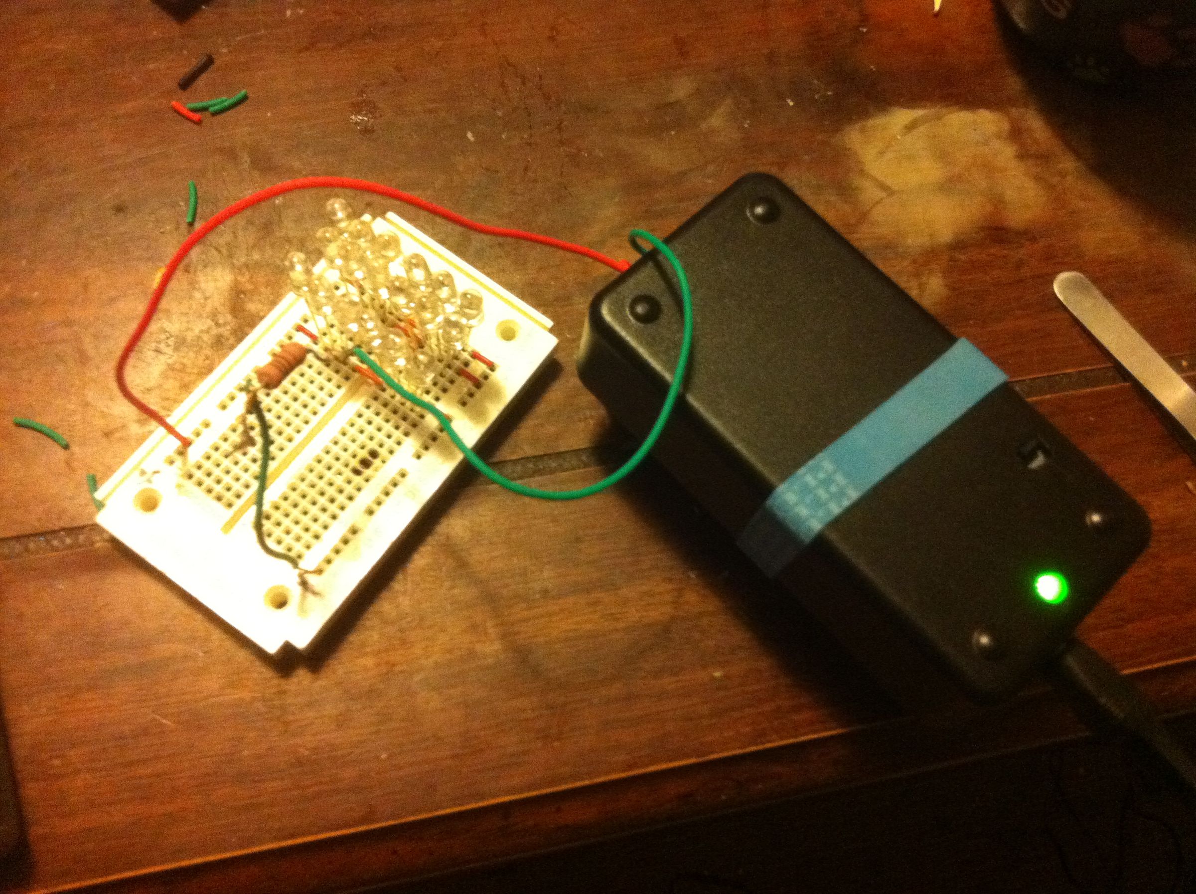 Simple emergency lighting system