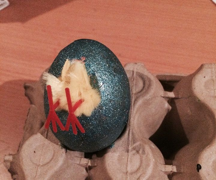 Duck Getting Back in Egg