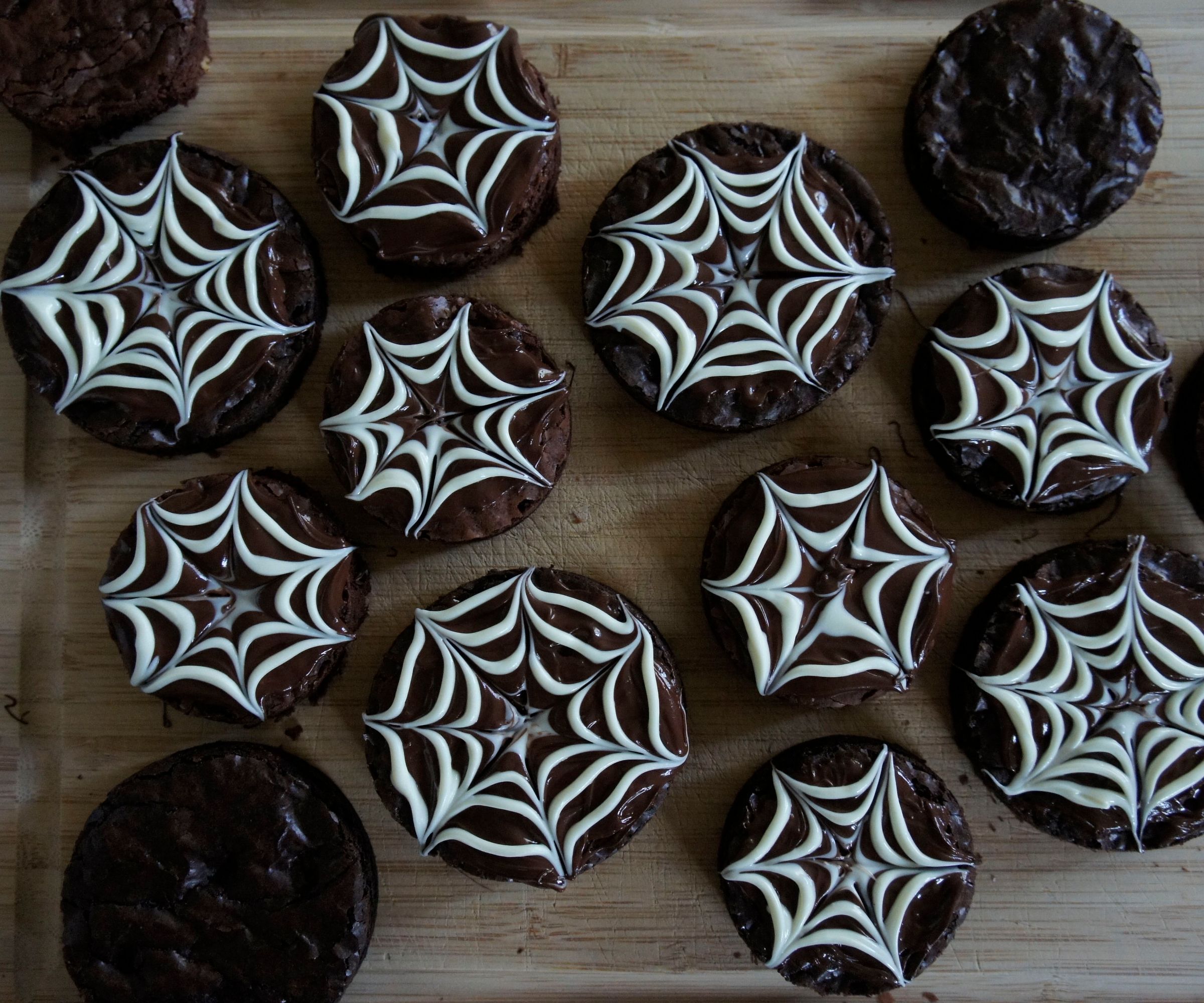 Chocolaty Cobweb Brownies
