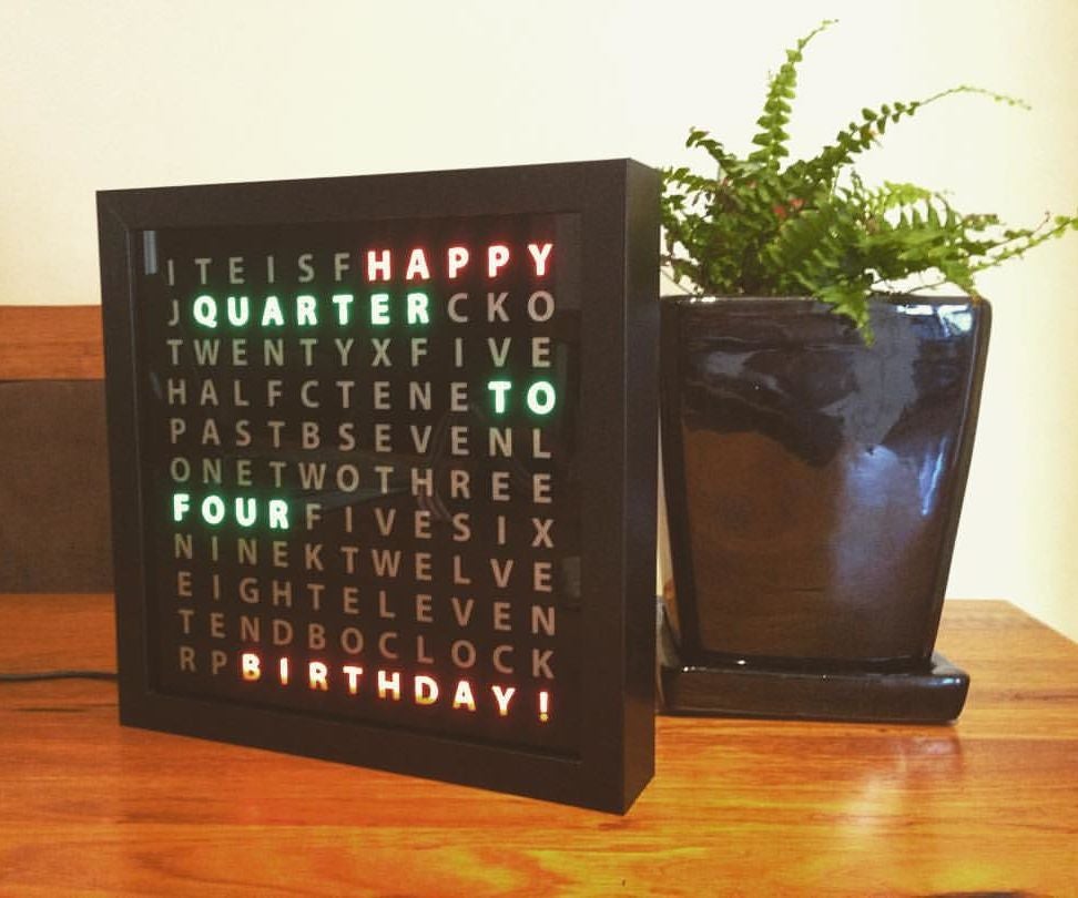 Aa Word Clock REVISITED! NOW 110 More AWESOME (Clean and Easy to Make) 4 Steps (with