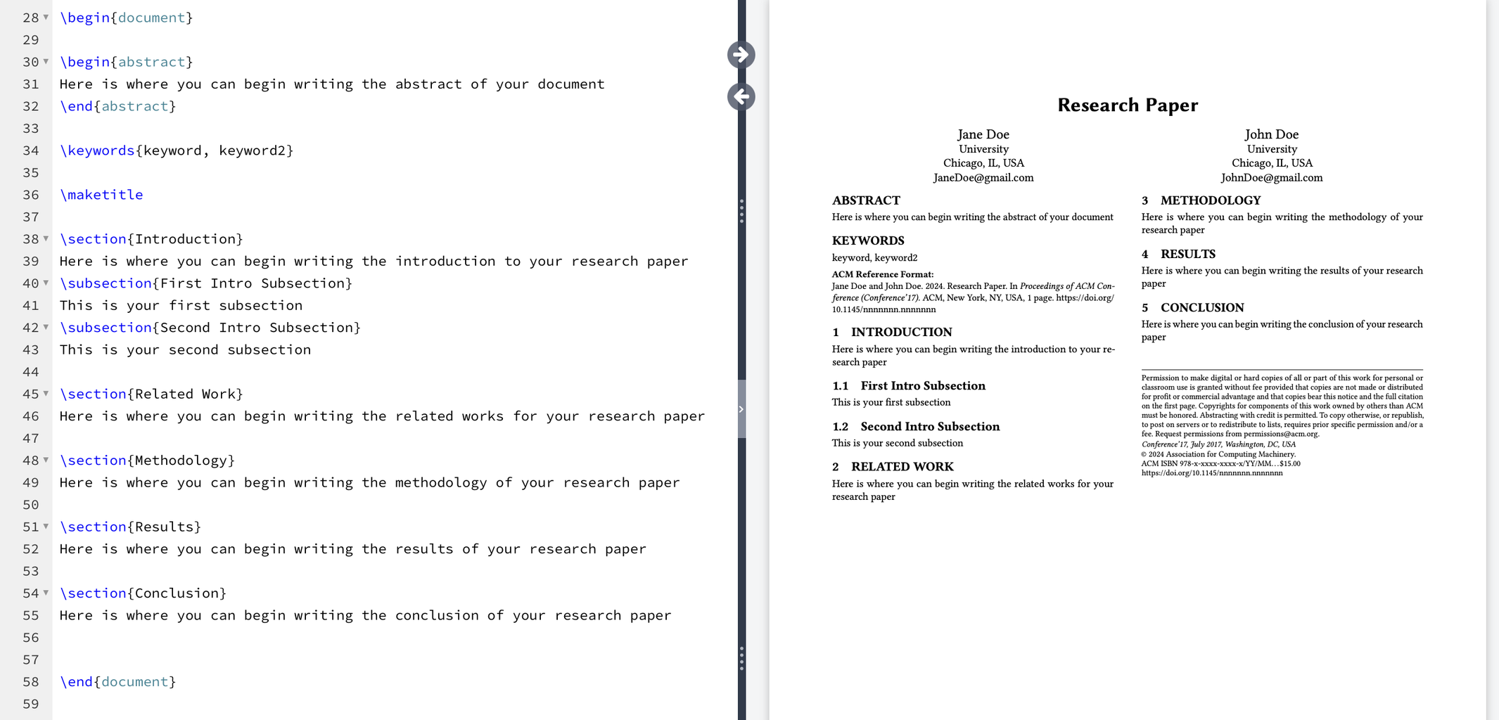 Formatting a Research Paper Using LaTeX in Overleaf : 9 Steps ...