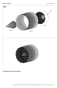 Starfighter-X Star Wars Inspired Paper Model