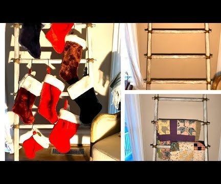 Rustic Blanket Ladder for Under #10.00