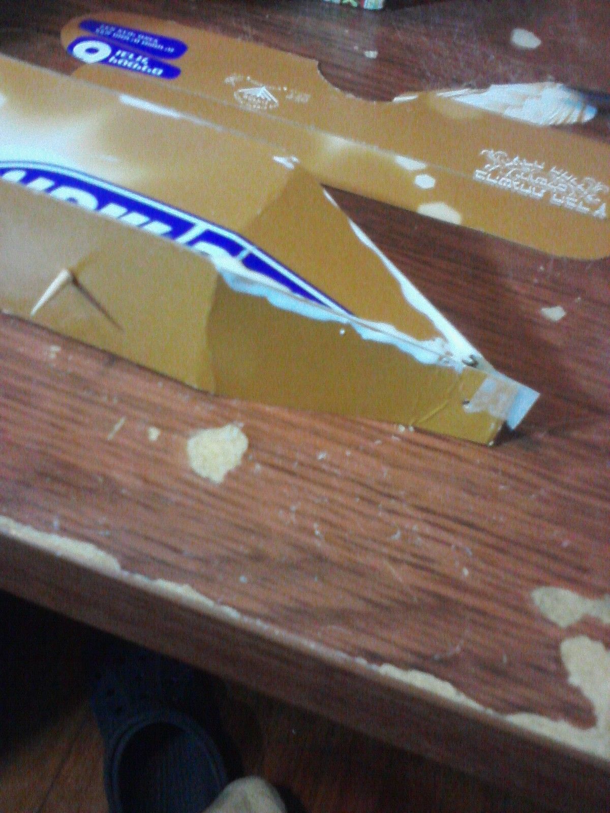 Cereal Box Airplane 4 Steps Instructables
