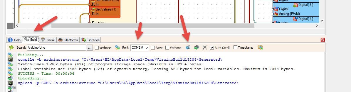 Generate, Compile, and Upload the Code