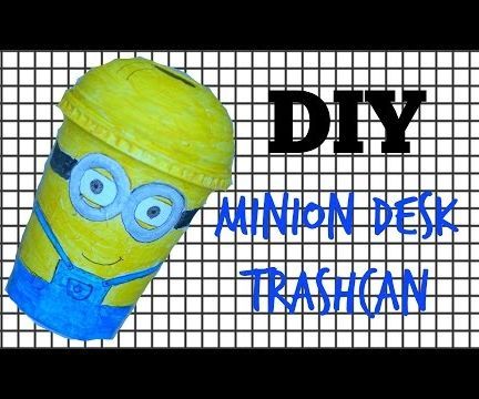DIY Minion Desk Trashcan