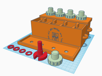 Geocaching Container - 3D Printed, Lockable With a 4-number PIN