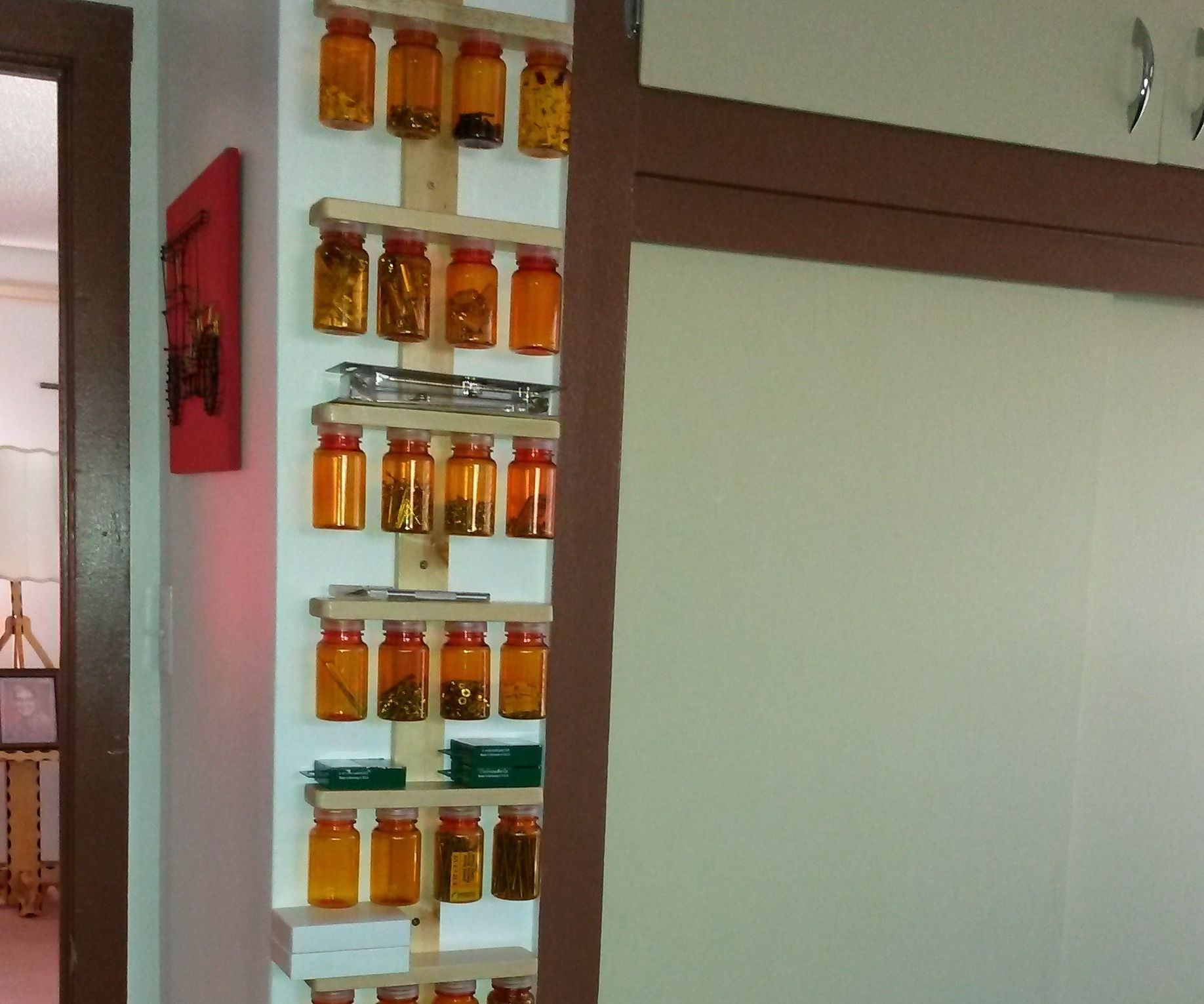 Medicine Bottle Parts Organizer