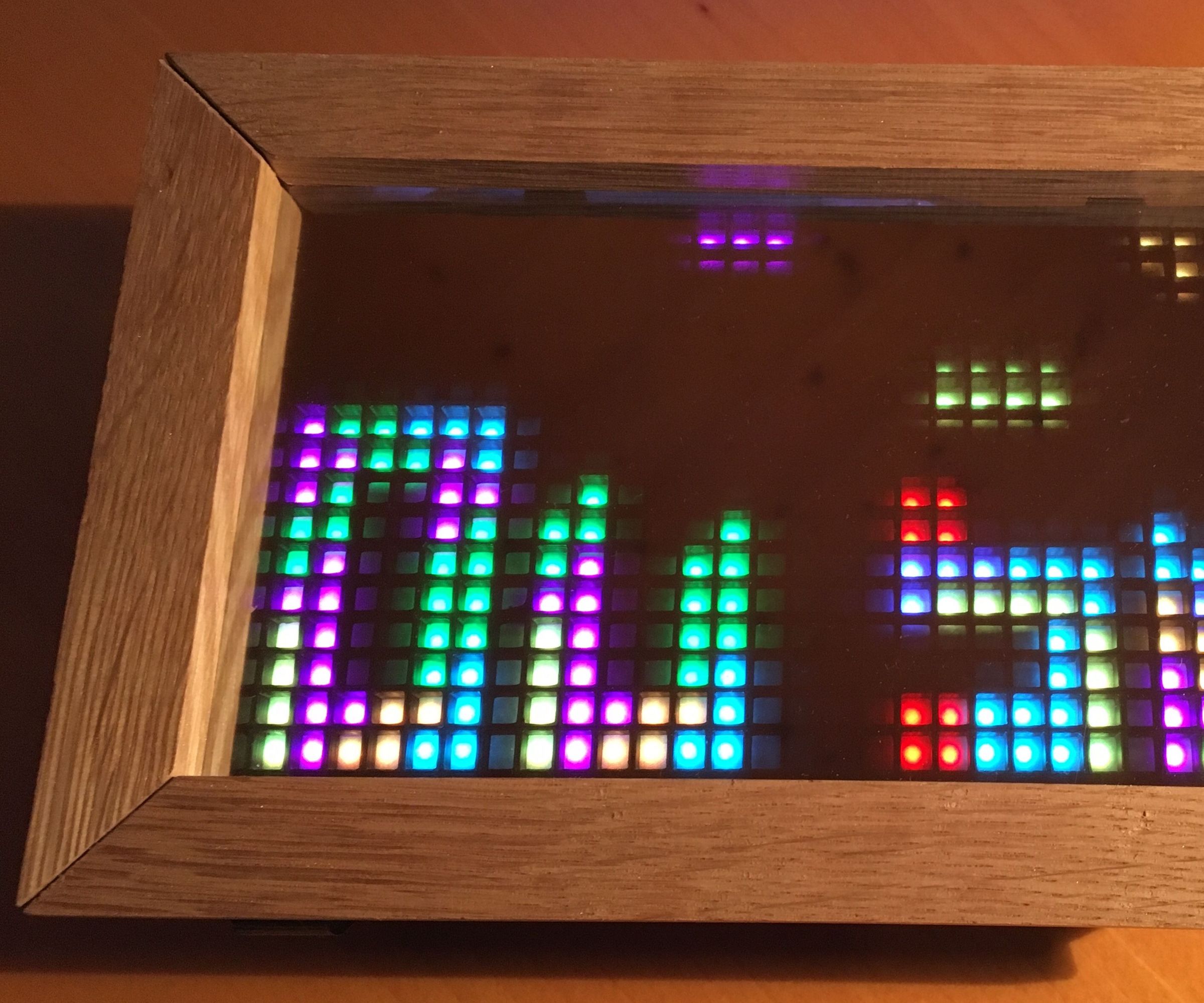 Tetris Time Clock on a RGB Matrix With ESP8266
