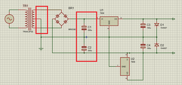 Connecting the 330uf Capacitors