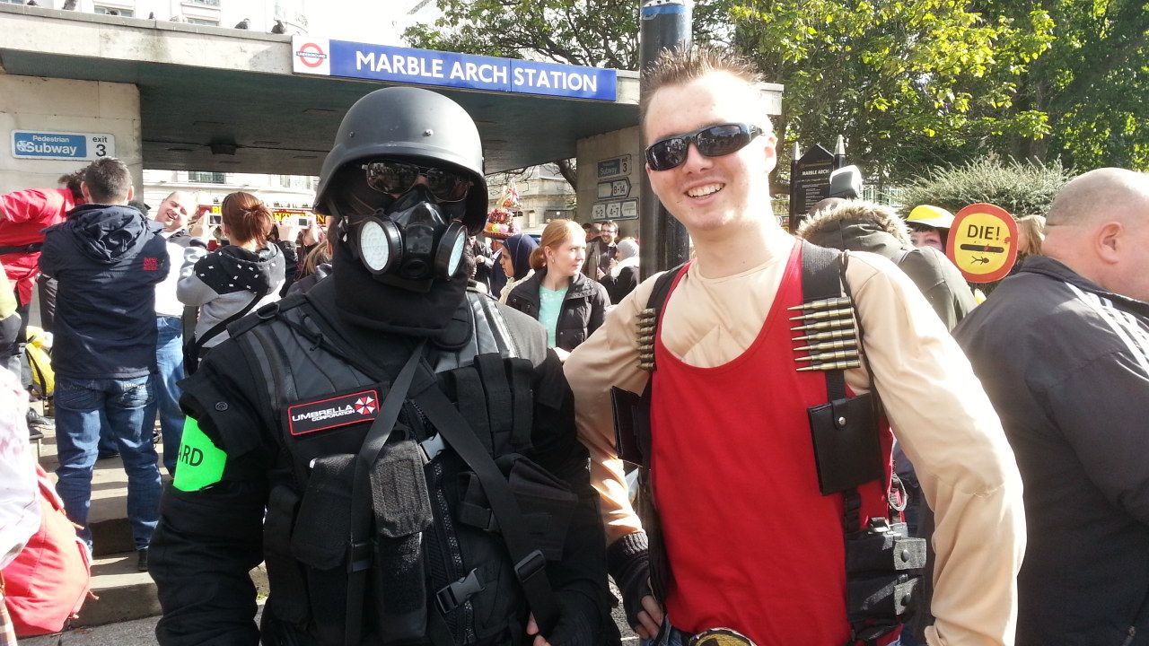 Duke Nukem Goes to London (the Zombie Walk 12/10/13)