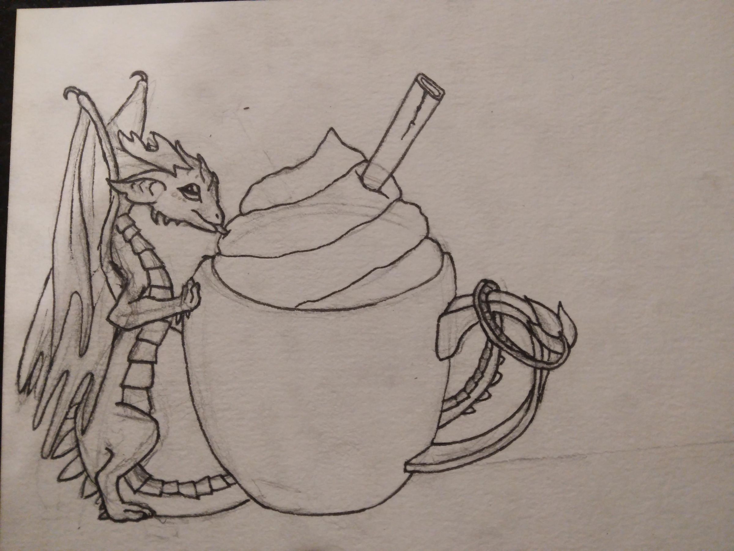 DIY Watercolor Hot Chocolate Themed Dragon : 5 Steps (with Pictures ...