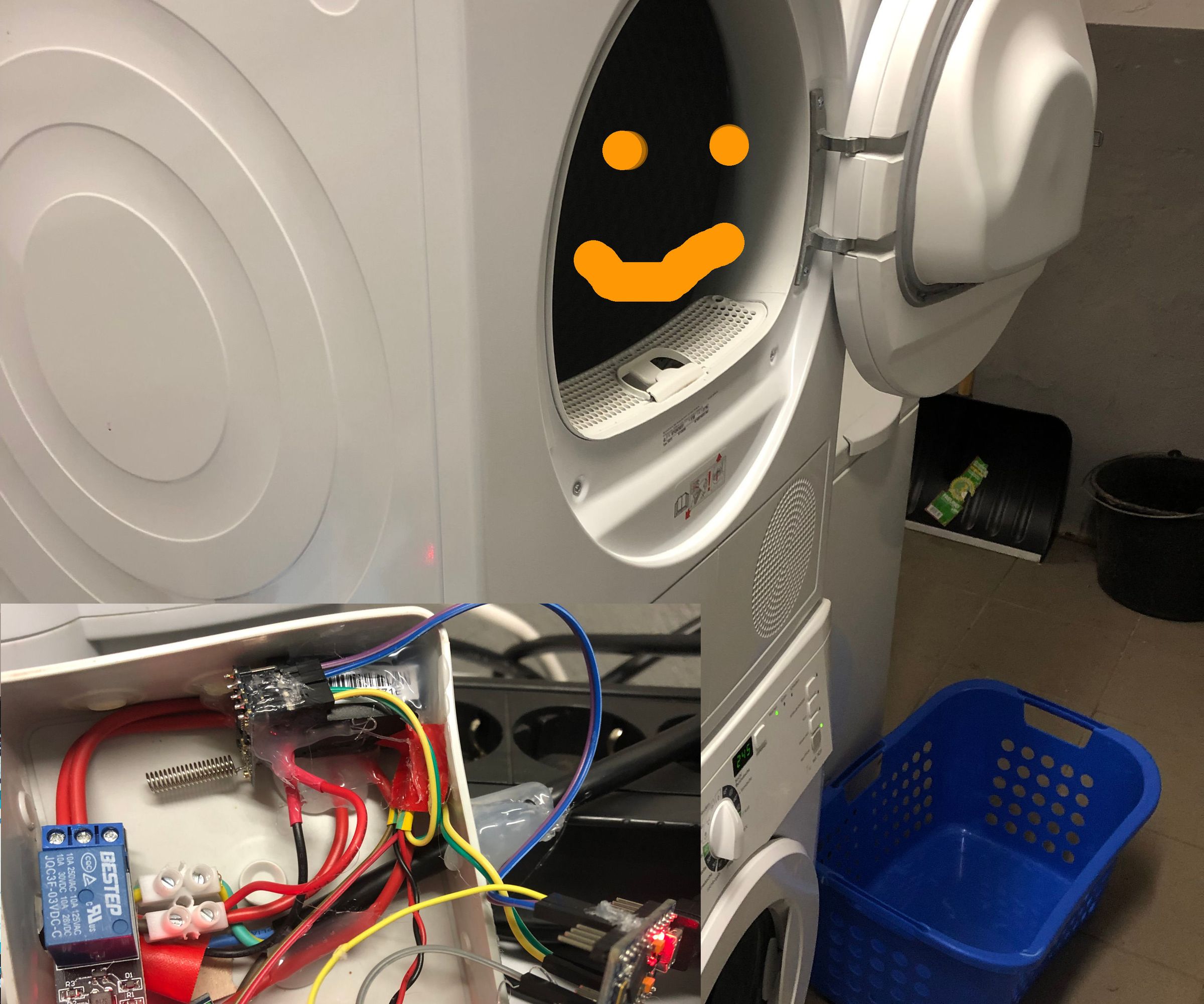 EndOftheLine: Arduino Washing Machine/Dryer Monitor