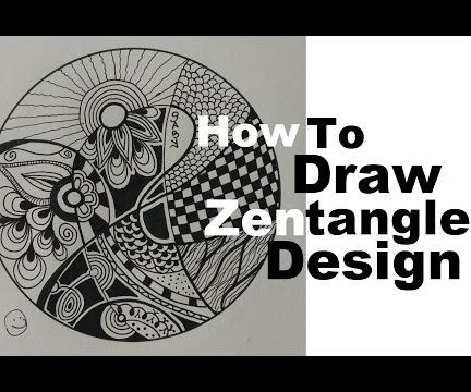 How to Draw Best Zentangle Design in Minutes