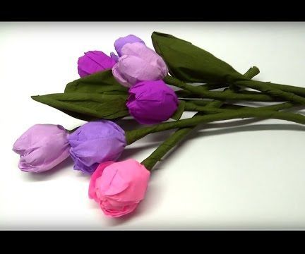 DIY Crafts - How to Make Beautiful Paper Tulip Flowers / Easy Paper Crafts / DIY Beauty and Easy