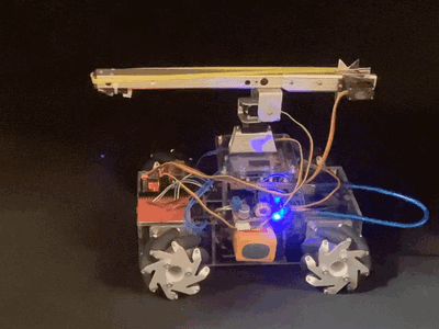App Control a Rubber Band Gun on a Mecanum Car