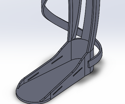 Leg Support to Help People With Calf Weakness Made With 3D Printing.