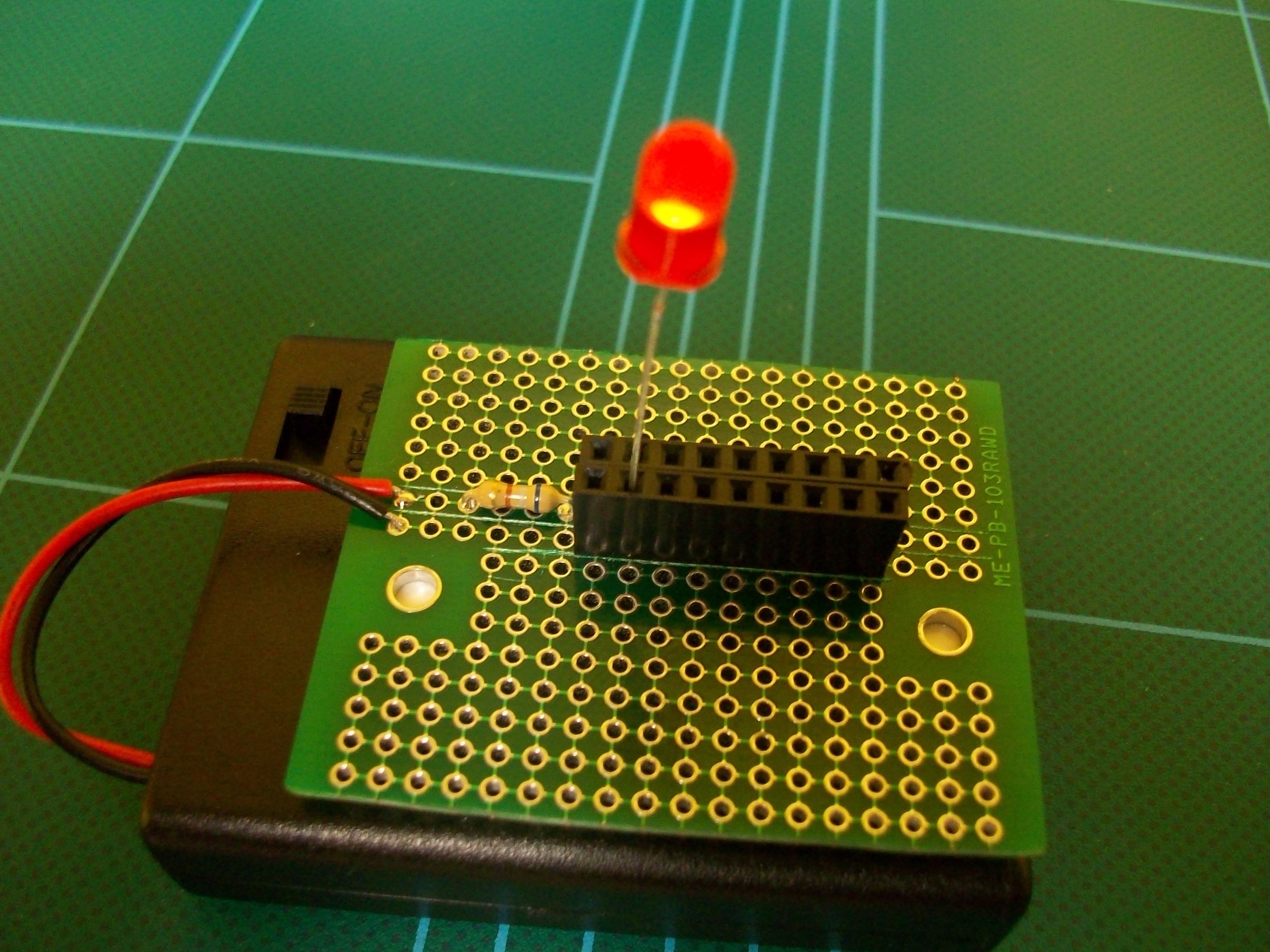 Portable Powered Breadboard and LED Tester