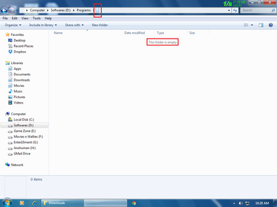 Accessing Your Newly Created INVISIBLE Folder