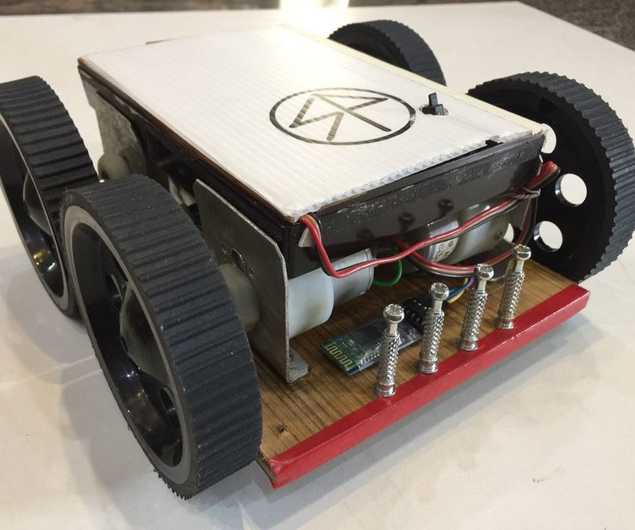 Bluetooth Controlled 4wd Car With HC-05 
