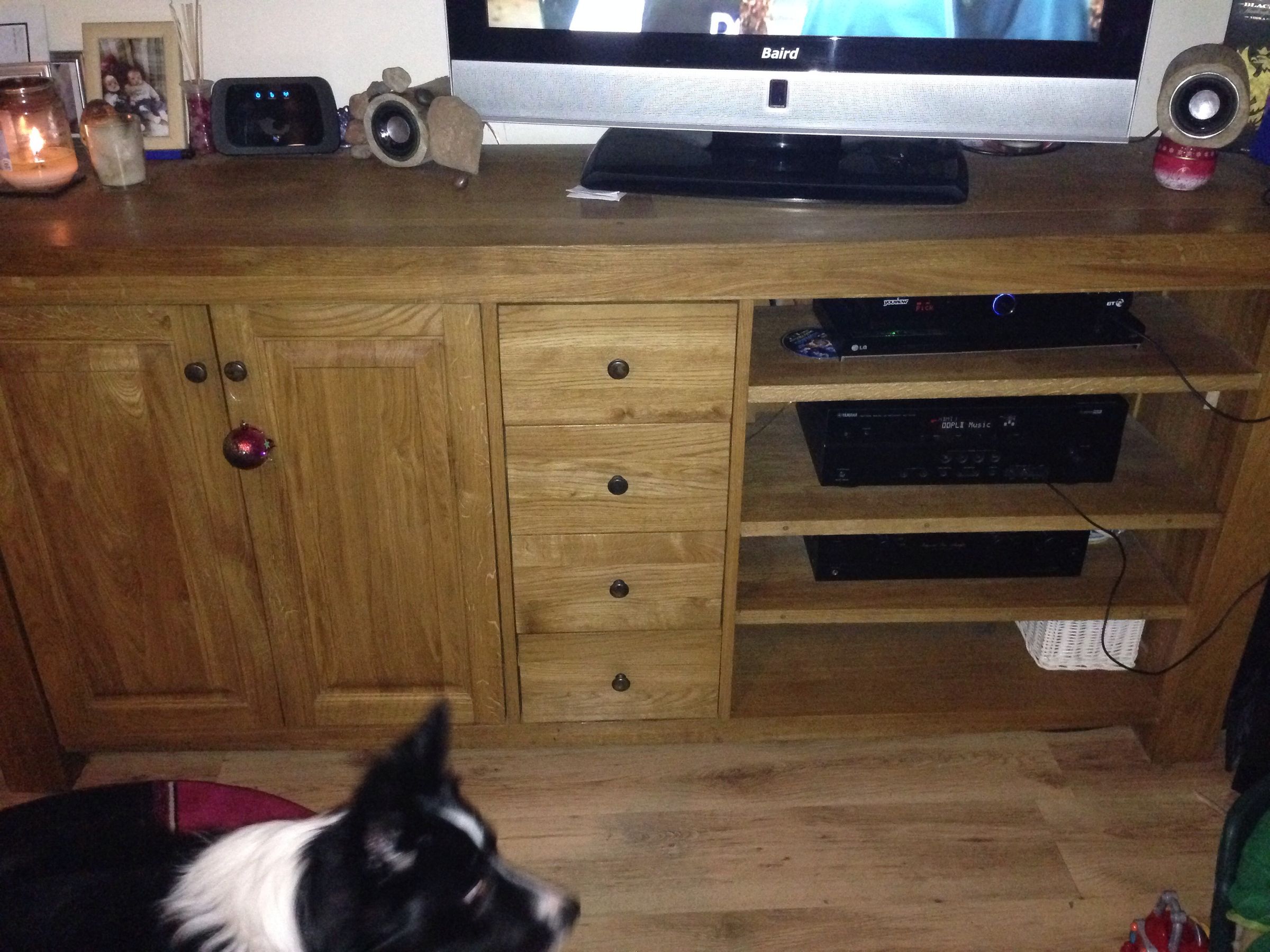 Oak Sideboard-Media Unit