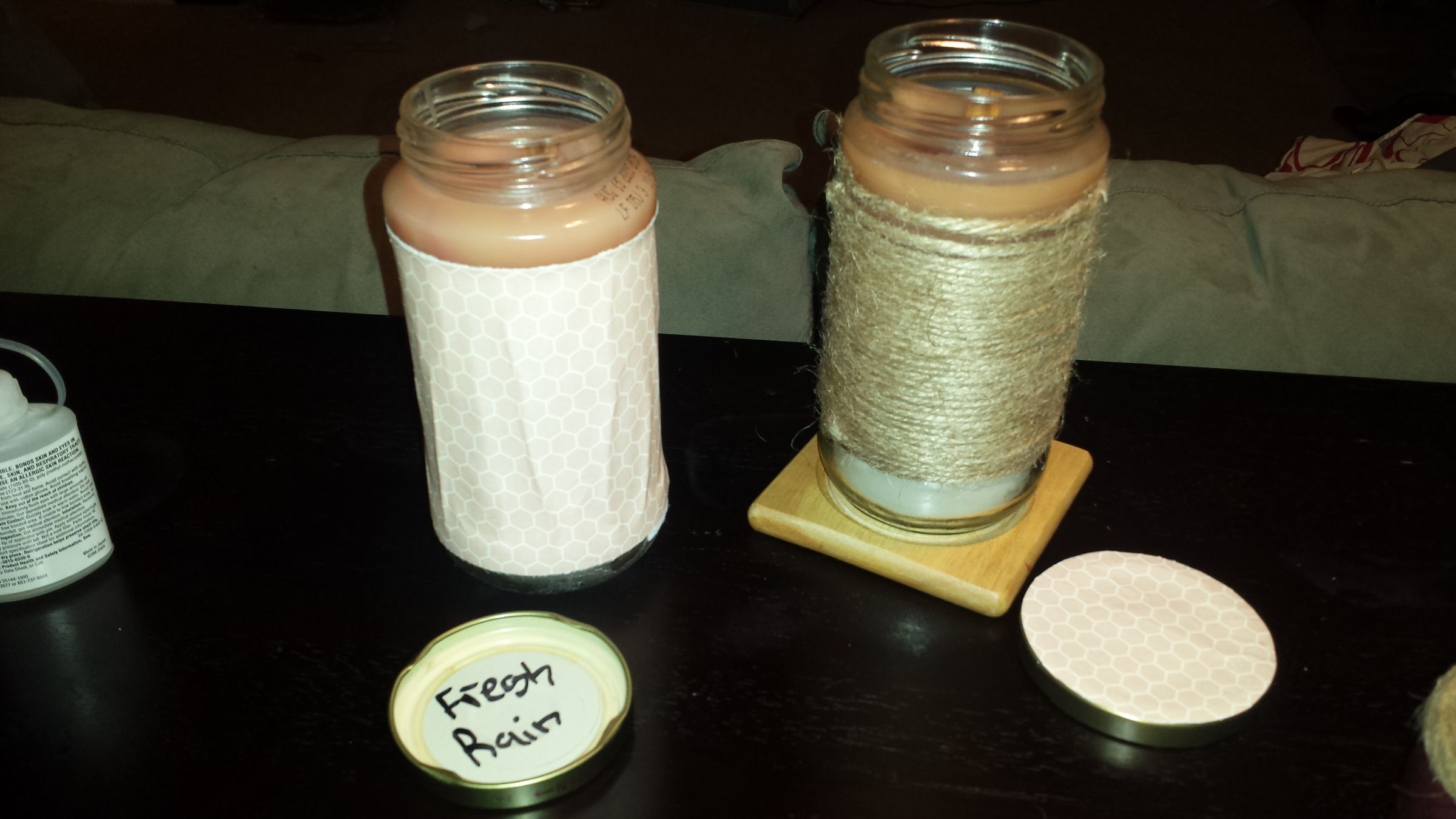 homemade candles