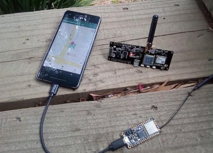 Android + TTGO T-Beam GPS Tracker