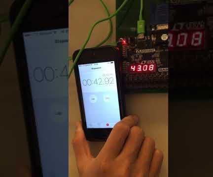 VHDL One Minute Stopwatch
