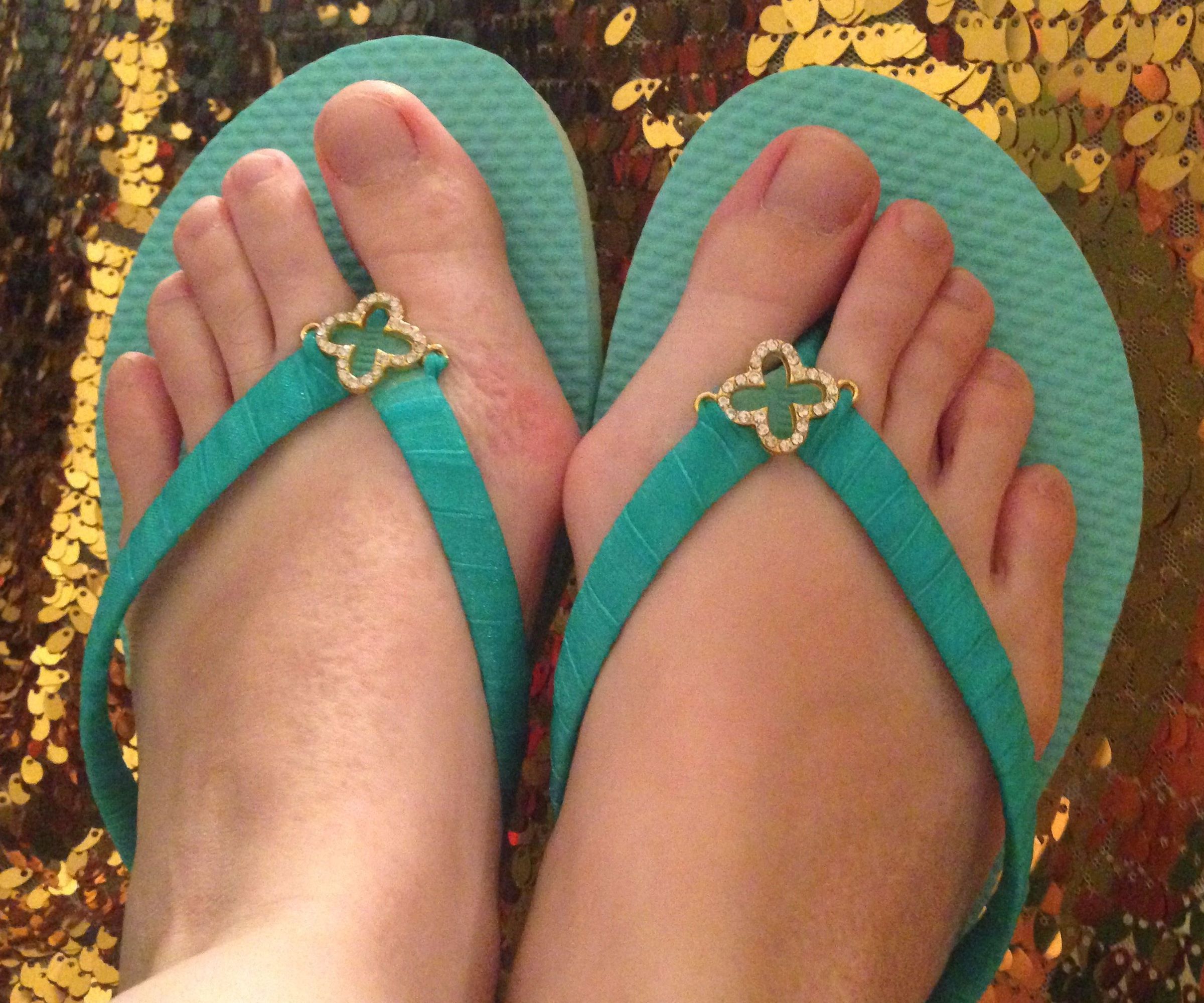 Mother's Day Decorative Flip Flops