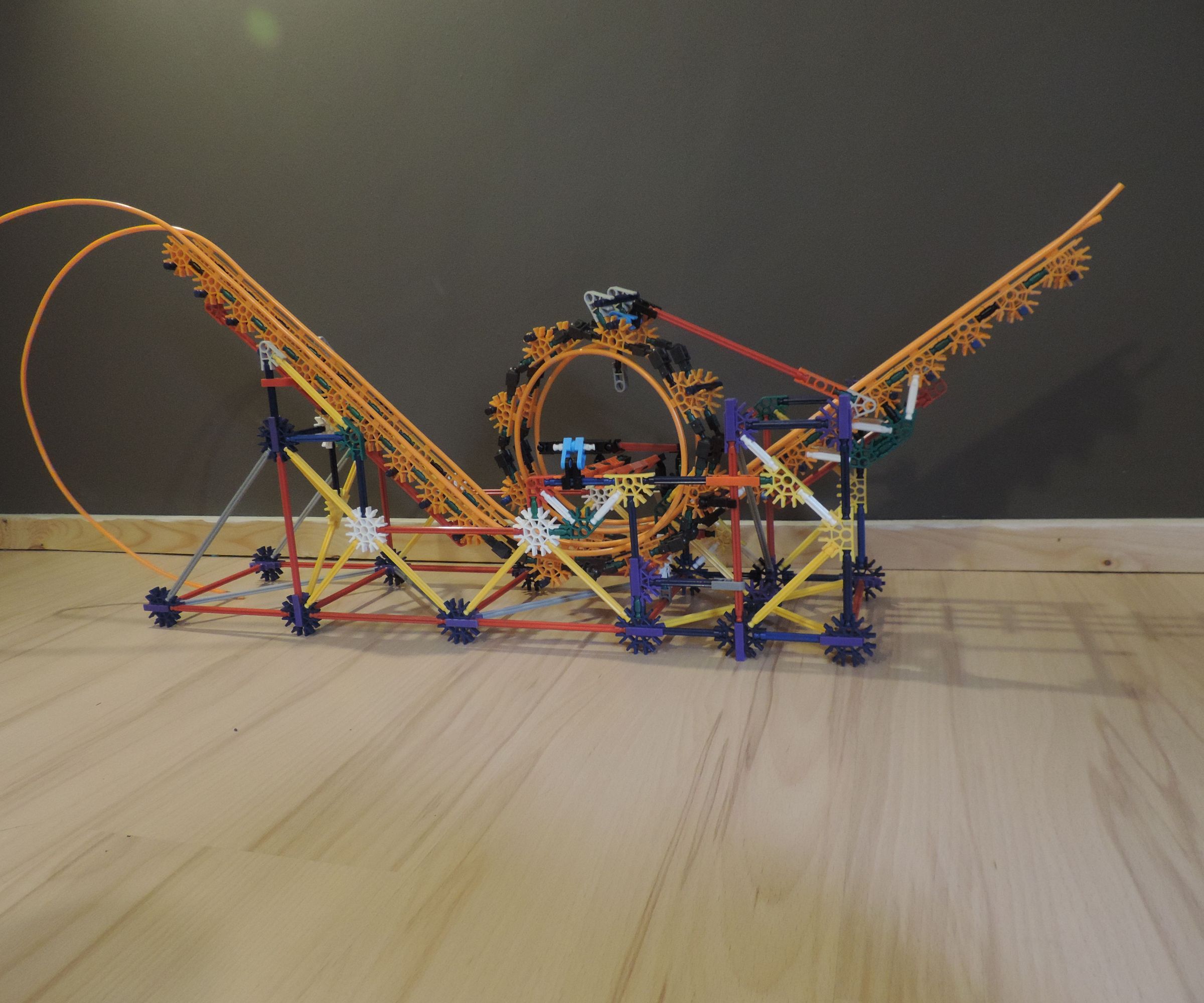 Knex Ball Machine Element: Roll-Back Loop