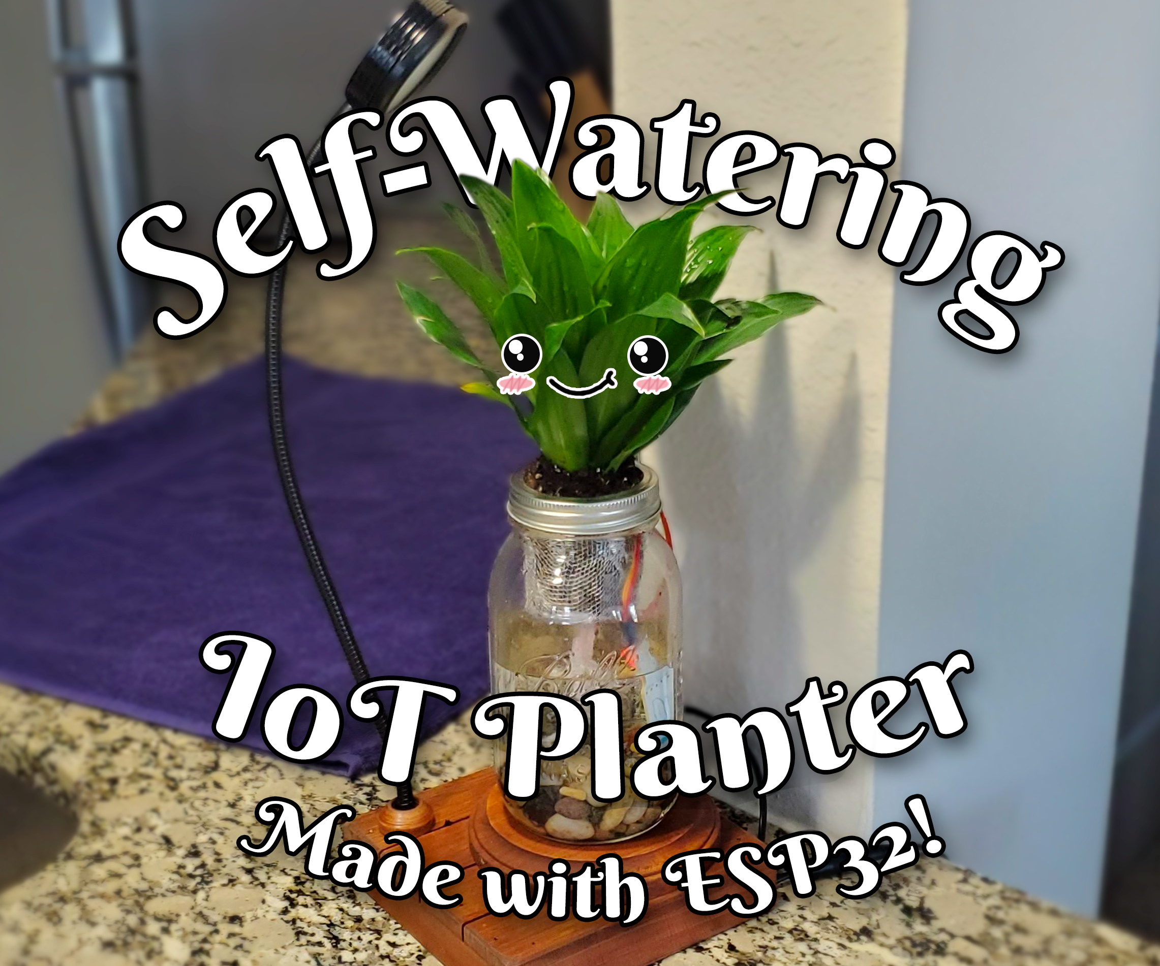How to Make a Self-Watering IoT Planter With a Mason Jar and an ESP32!