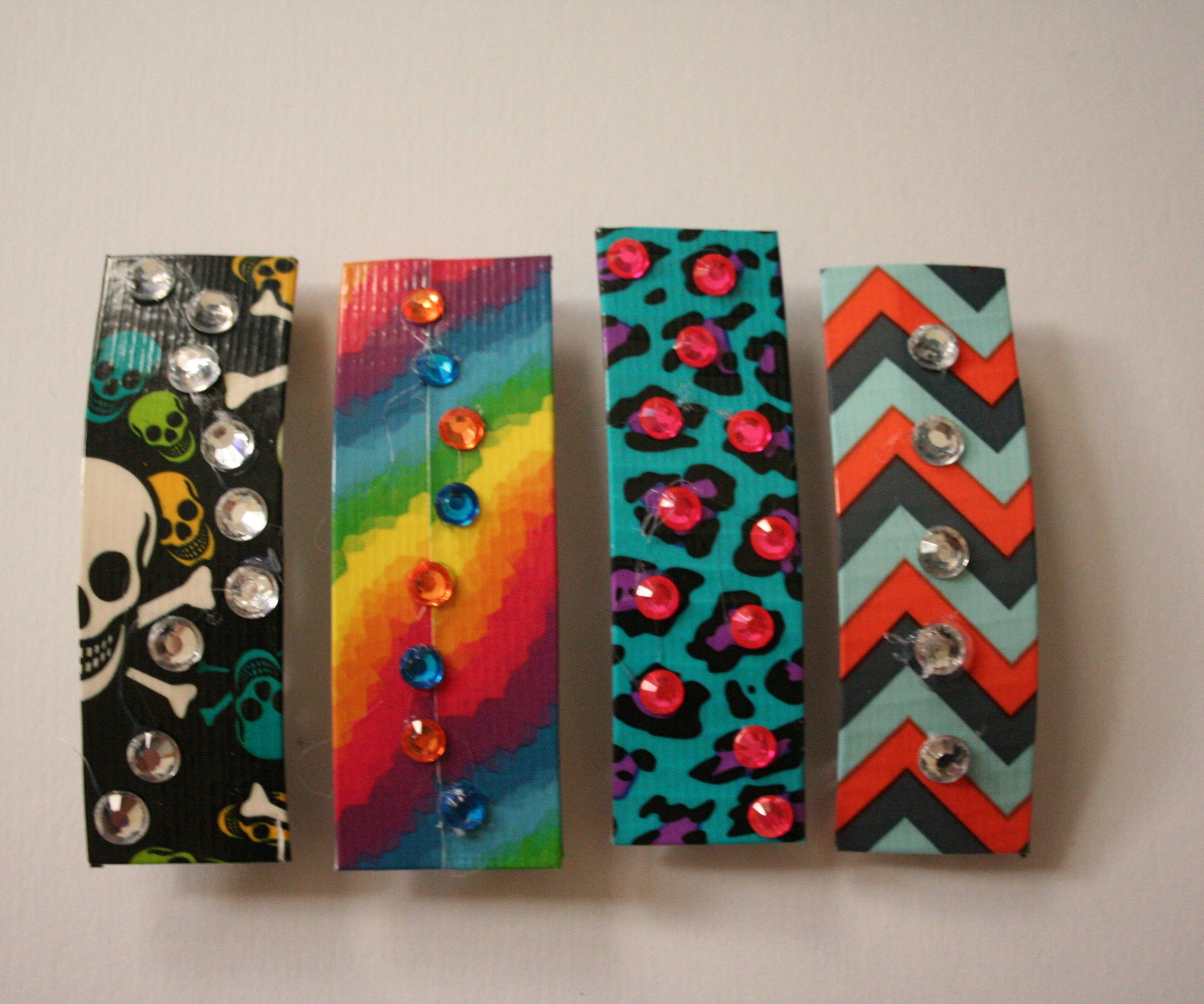 Duct Tape Hair Clips