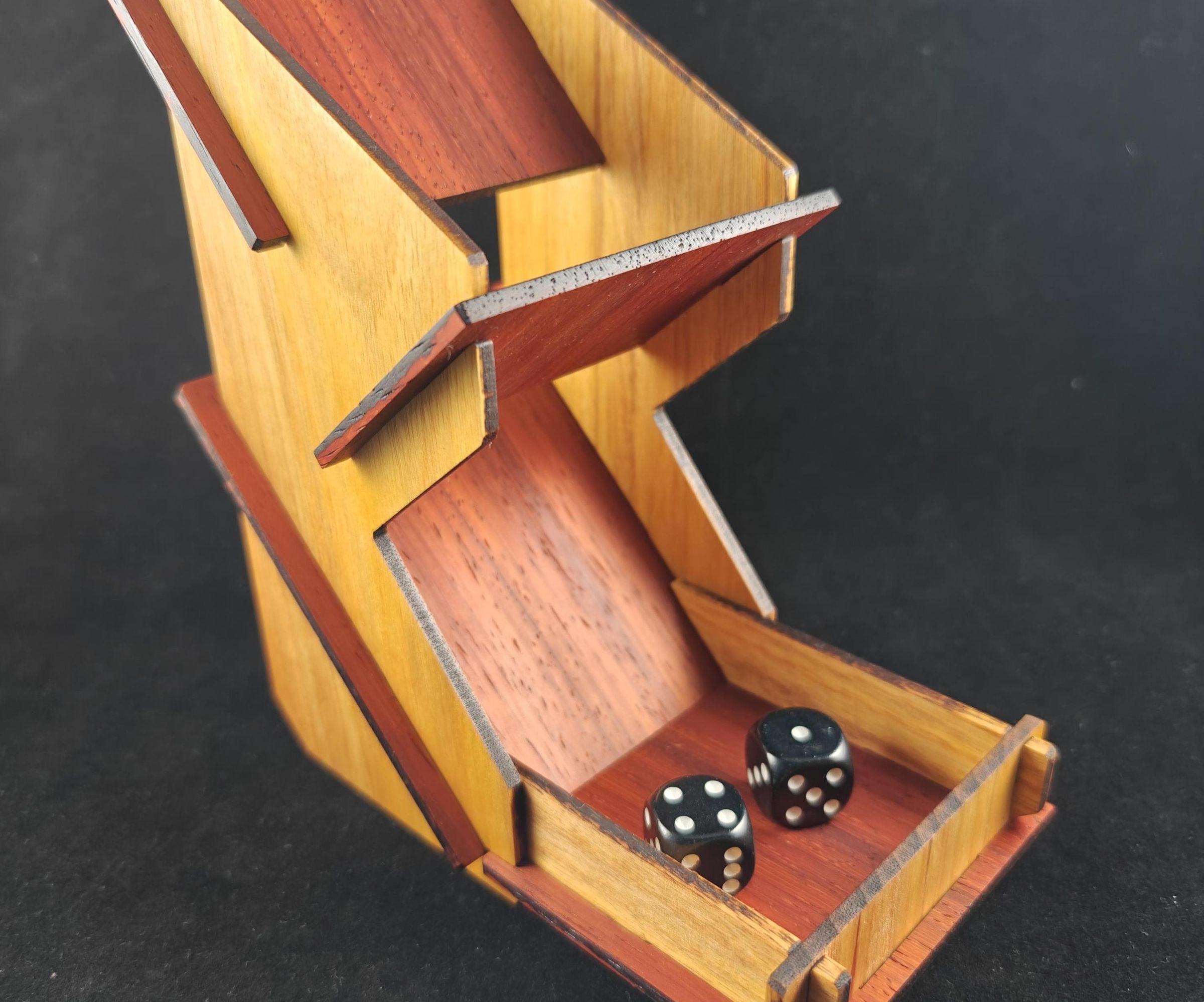 Flat-Pack Dice Tower