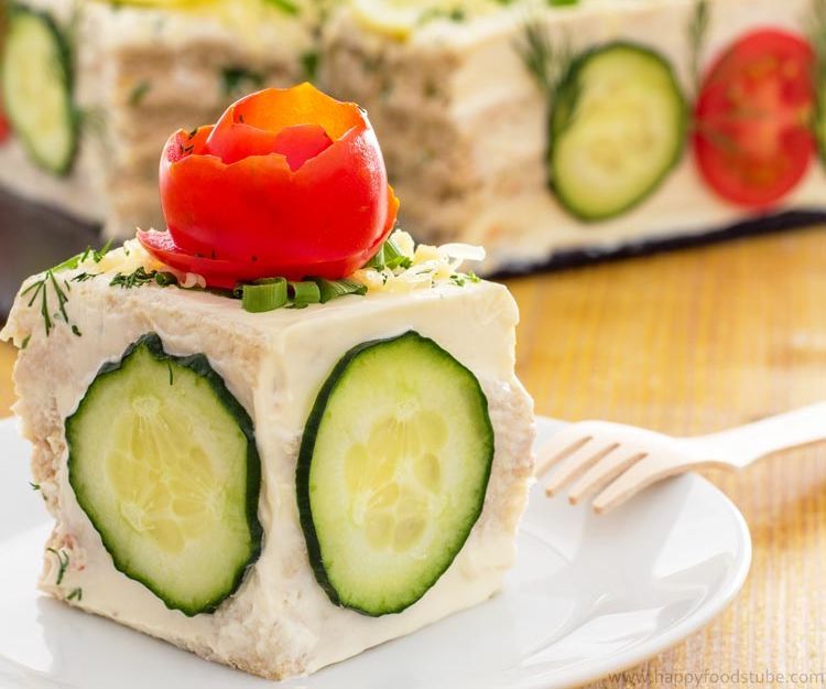 Savory Tuna Sandwich Cake (Swedish Smörgåstårta)