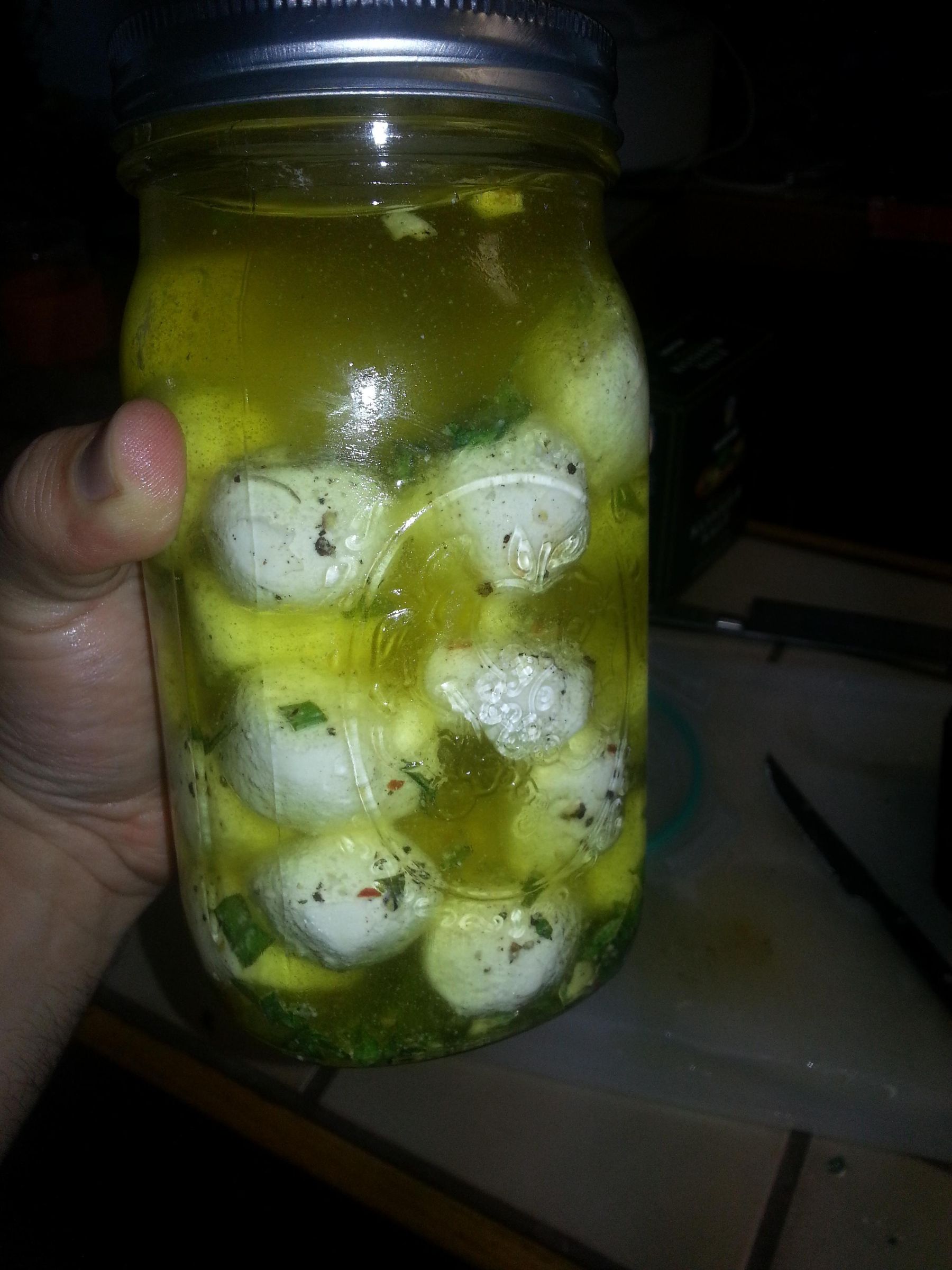 How to make Fresh White Cheese in Oil with Herbs