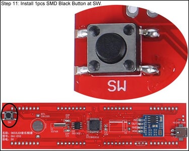 1 Pc SMD Black Button at SW