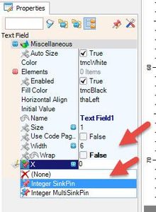 In Visuino Set Components