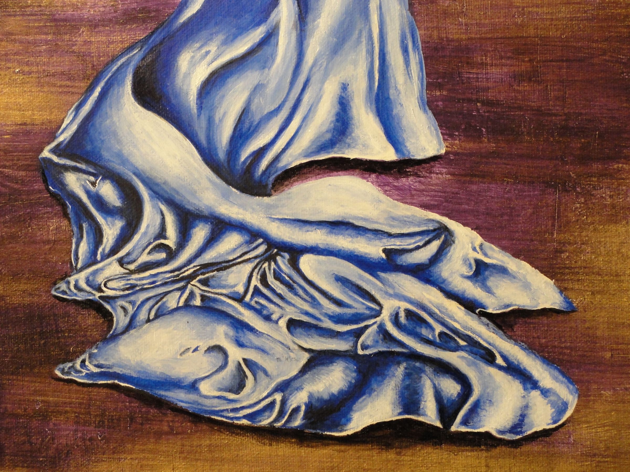 How to Paint Silk Using Acrylic Paint Portrait in Silk 7 Steps