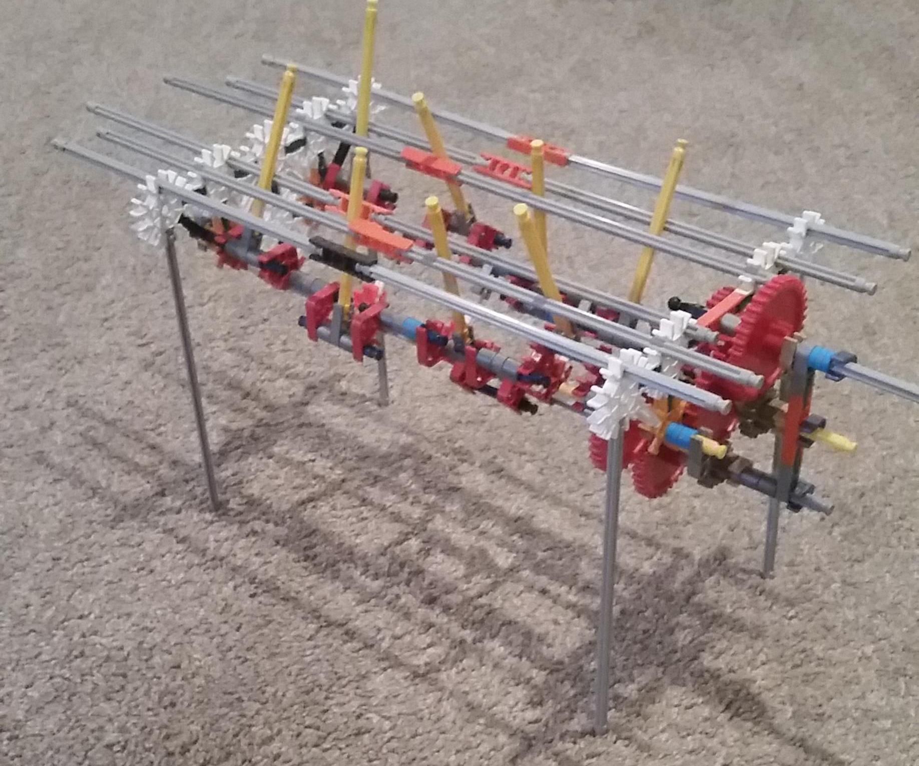 Simple K'nex V8 Engine