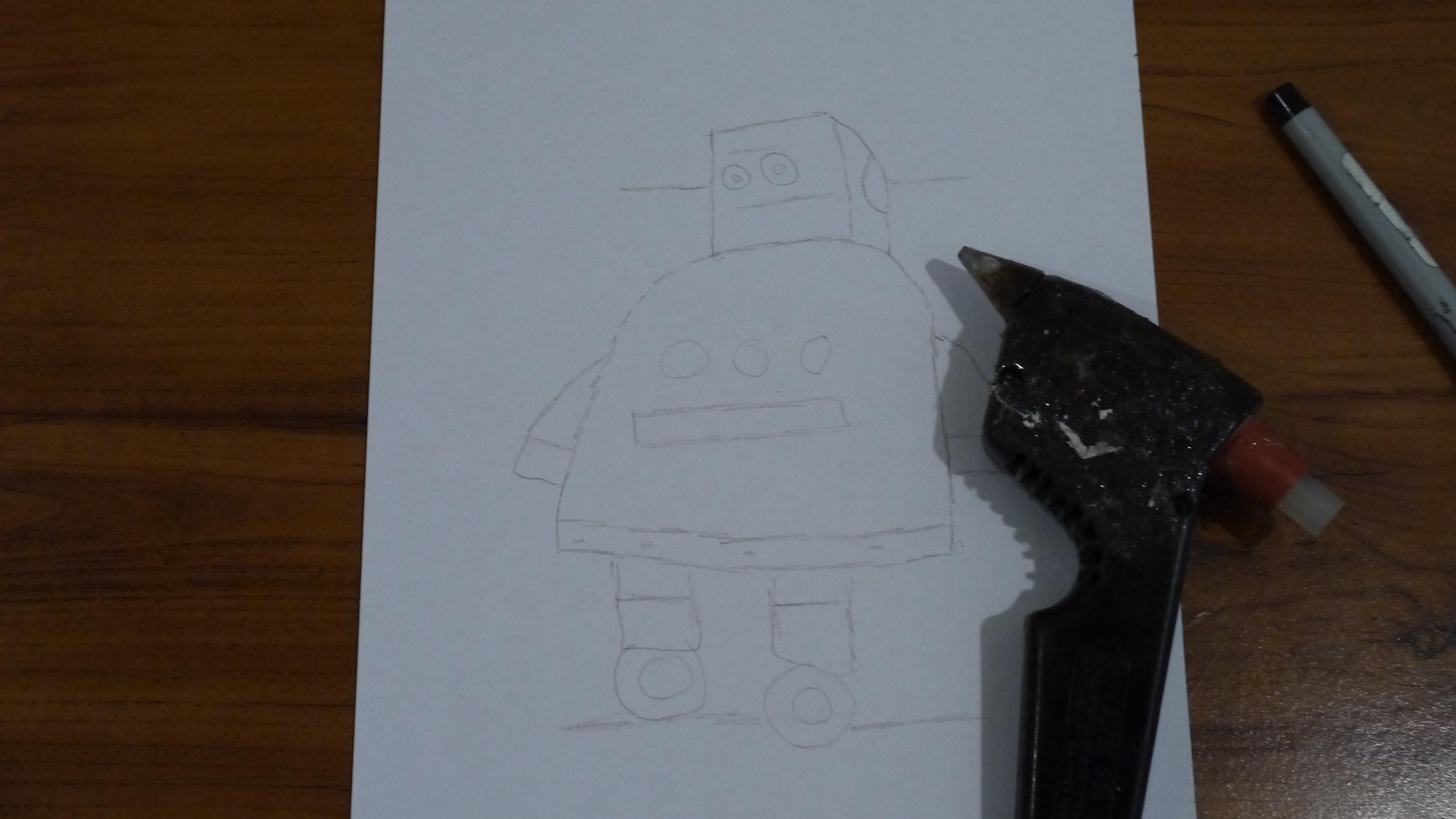 Tin Foil Robot Art 5 Steps Instructables