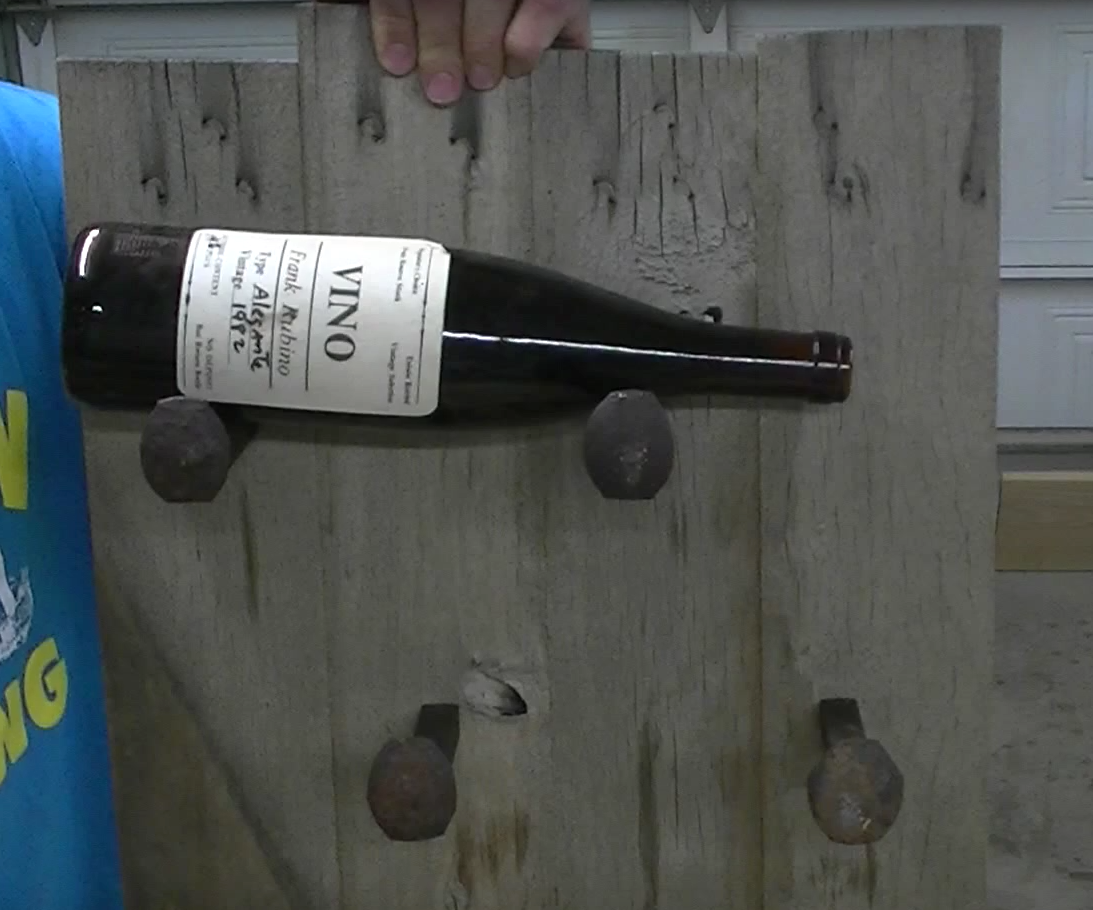Rail Road Spike Wine Rack