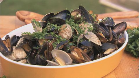Grilled Clams and Mussels